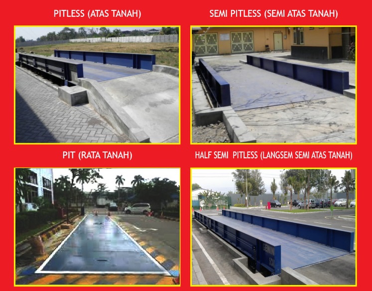tipe model pondasi jembatan timbang dan timbangan truk